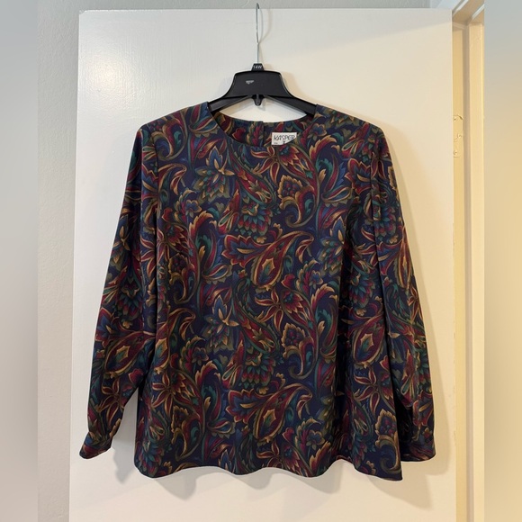 Kasper vintage midi skirt and blouse set women size 18 - Picture 3 of 14